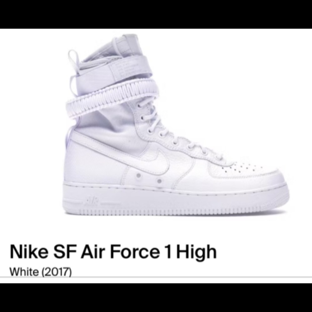 Nike SF Air Force 1 High White Sneakers